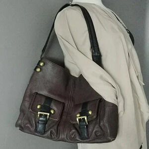 Tignanello | Brown and Black Leather Bag